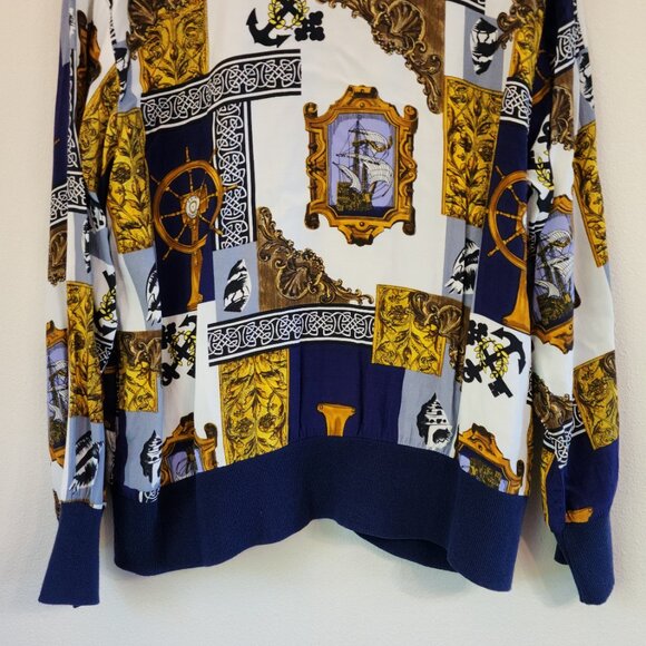 Saint Germain Paris Women M Nautical Theme Light Jacket Old Money Vtg Retro 80' - Picture 14 of 16